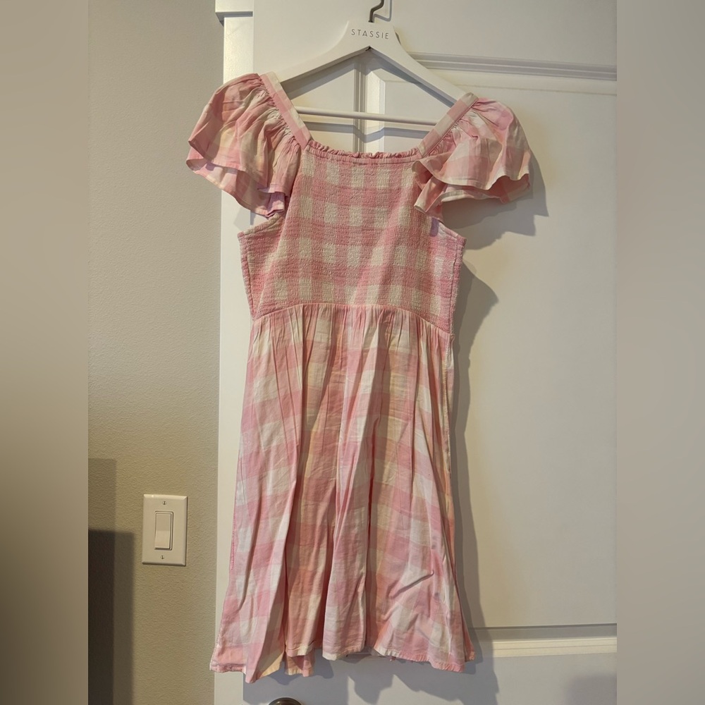 Pink checkered summer dress! - Picture 2 of 3